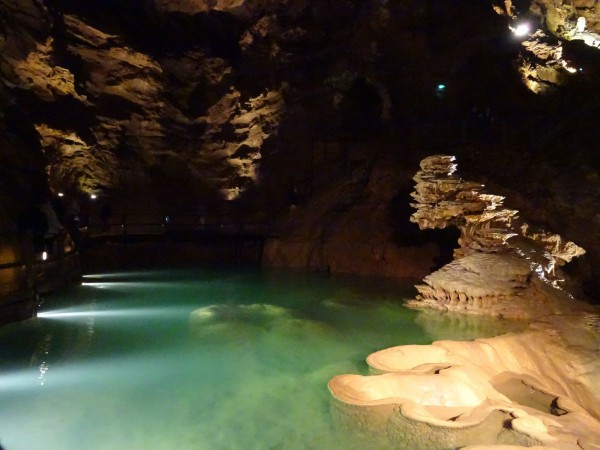 une autre piscine, pas chauffée au fond du gouffre