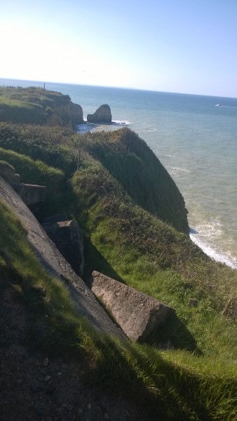 Pointe du Hoc - Les falaises